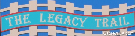 Legacy Trail sign in Osprey, Florida