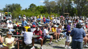 Dedication ceremony for the Legacy Trail at Oscar Scherer State Park in 2008.